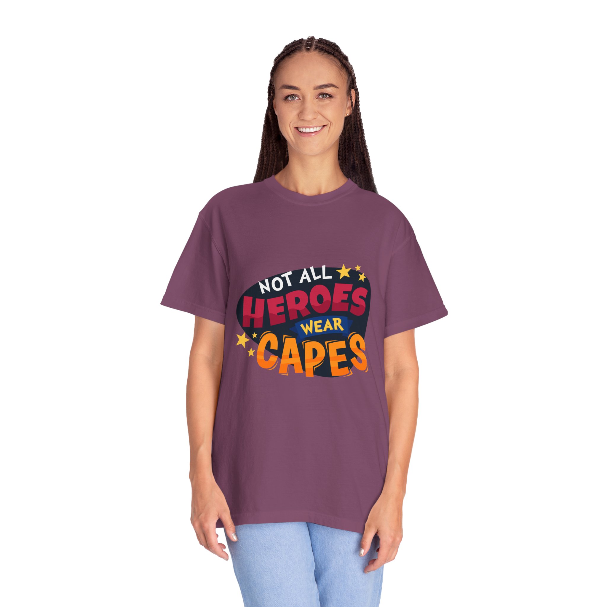 Heroic Message T-shirt for Everyday Wear, Unisex Gift, Casual Style, Great for Superhero Fans Tee. - Image 27