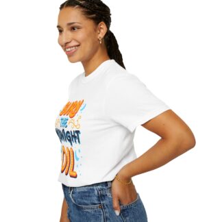 Bold motivational quote tee - Burn the Midnight Oil Unisex Tee - Image 13