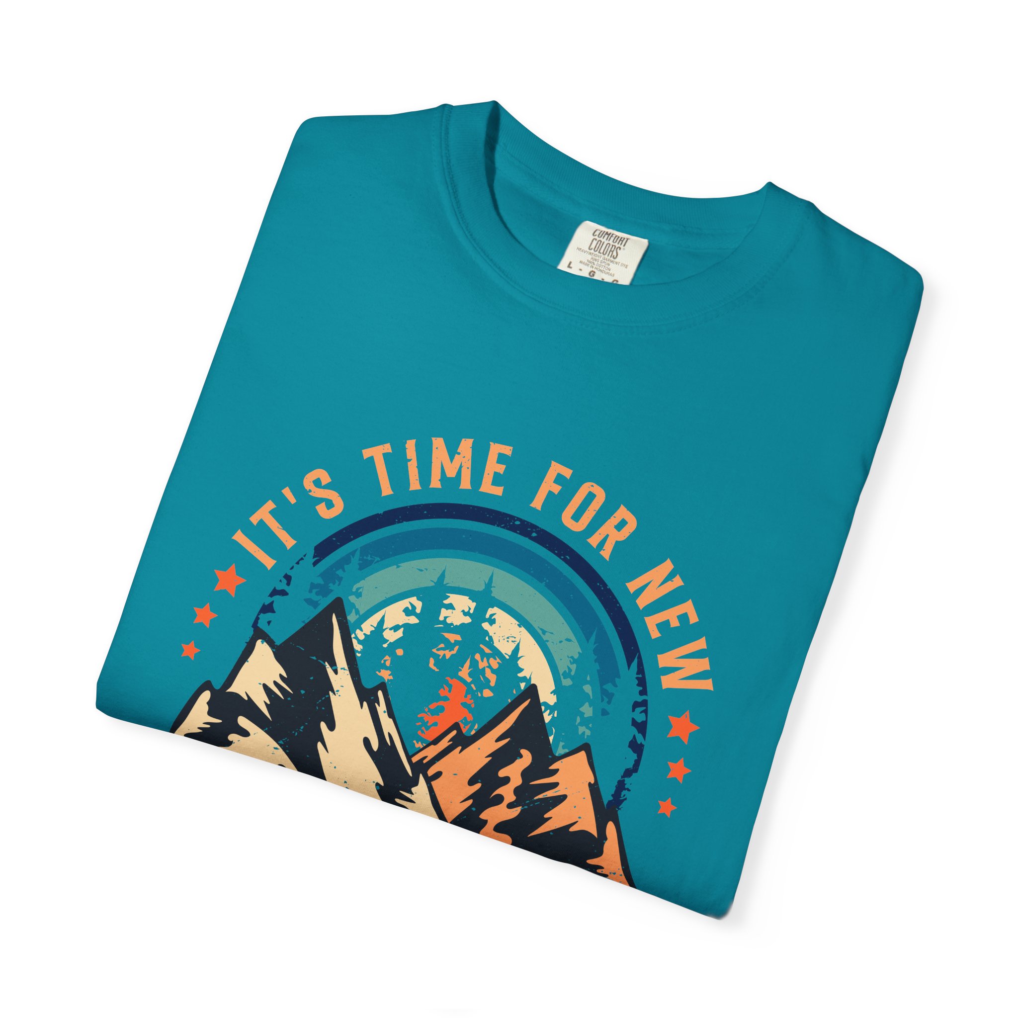 Adventure Awaits Unisex Garment-Dyed T-shirt, Perfect for Outdoor Lovers, Casual Wear, Vacation, Gifts for Adventurers. - Image 15