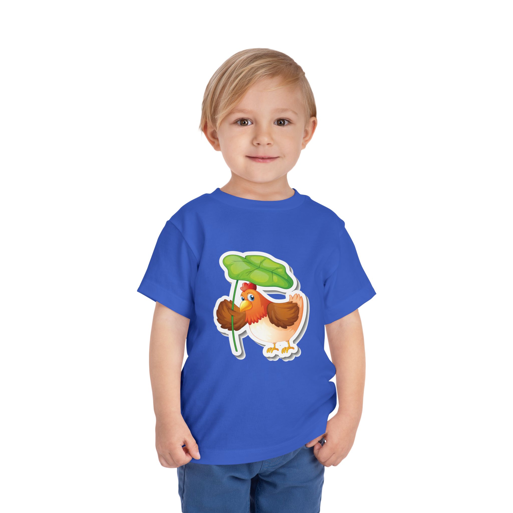 Cute Chick with Leaf Toddler T-Shirt – Adorable Baby Bird Graphic Tee for Kids, Boys & Girls. - Image 19
