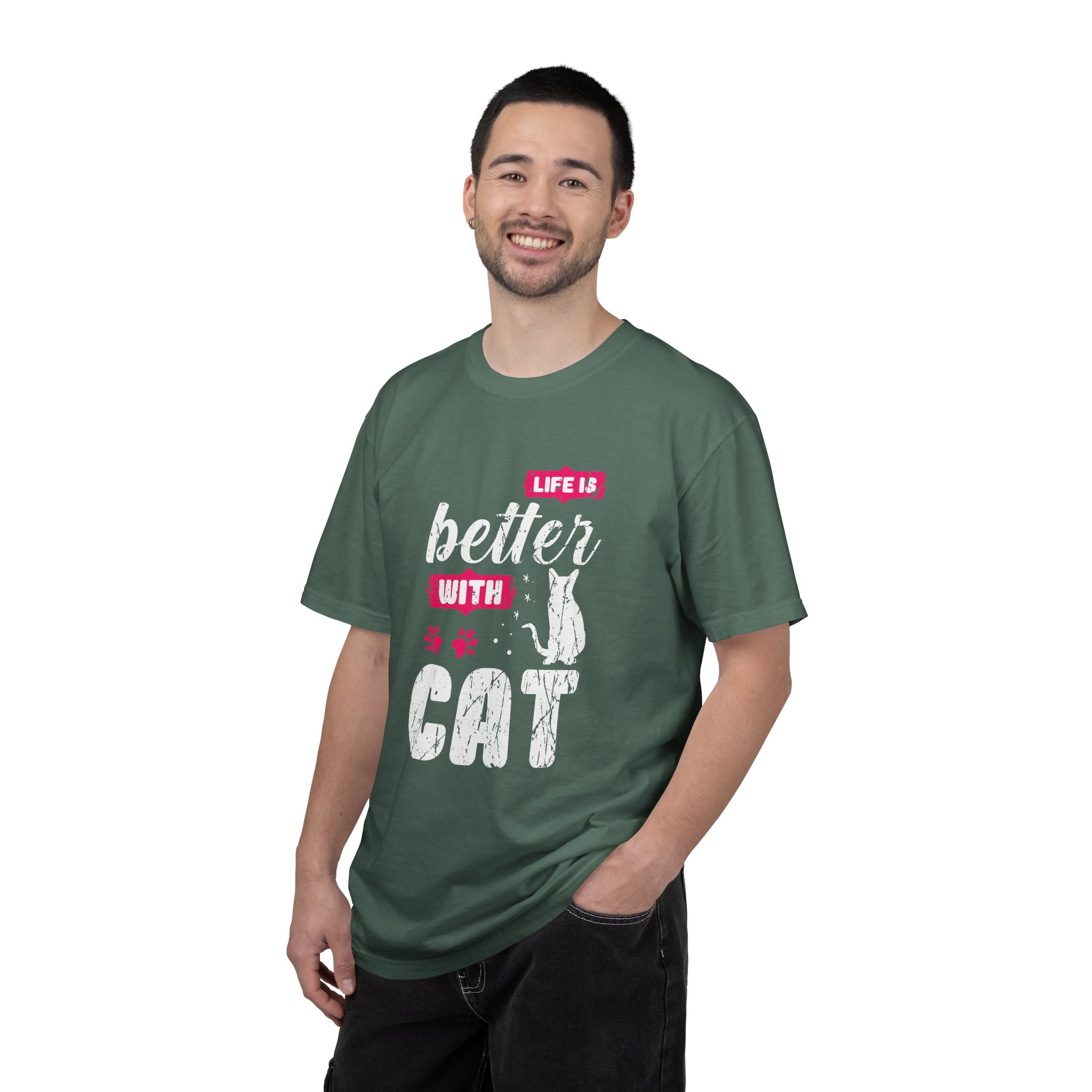 b2 - 5.17 - Life Is Better with Cat T-Shirt – Funny Cat Lover Graphic Tee for Cozy Vibes & Everyday Happiness. - Image 18