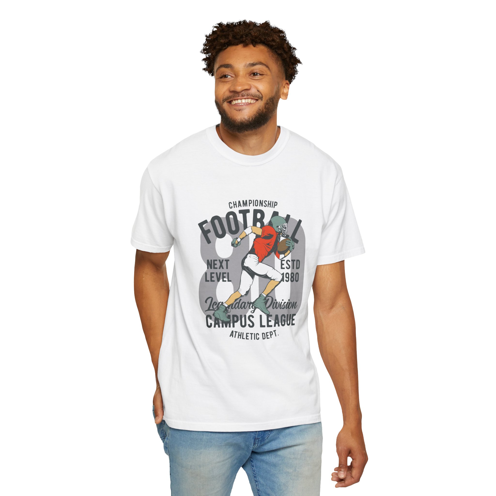 C - 16.20 - Football Campus League Unisex T-Shirt, Sporty Tee, Athletic Gift, Game Day Shirt, Casual Wear, Unisex Fashion. - Image 14