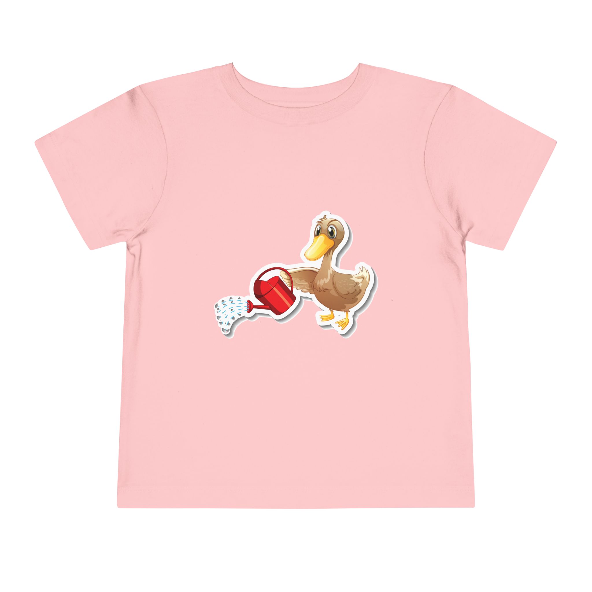 Cute Duck with Watering Can Toddler T-Shirt – Adorable Garden Animal Graphic Tee for Kids, Boys & Girls. - Image 21