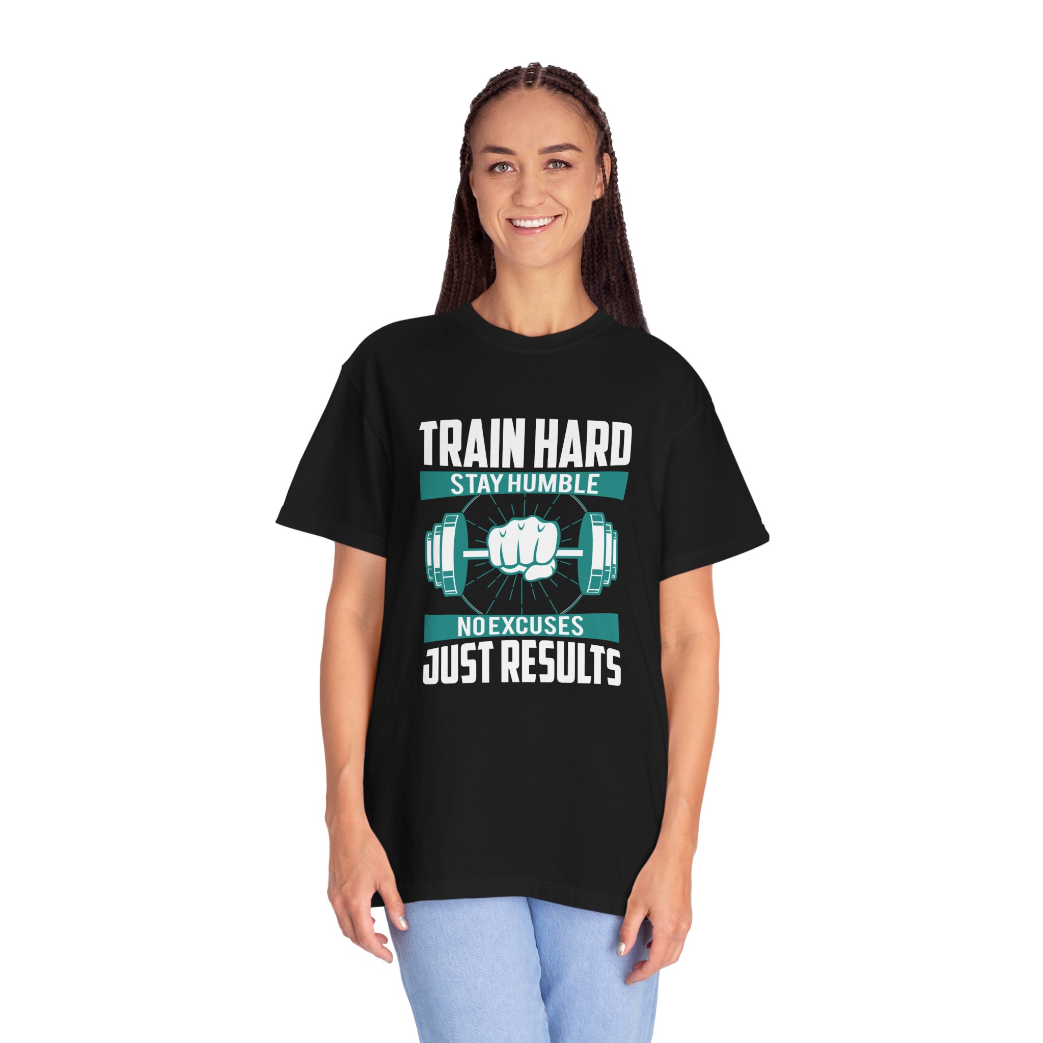 Gym Motivation T-Shirt - Train Hard Stay Humble Design, Fitness Apparel, Athleisure Wear, Workout Gear, Gift for Gym Lovers. - Image 19