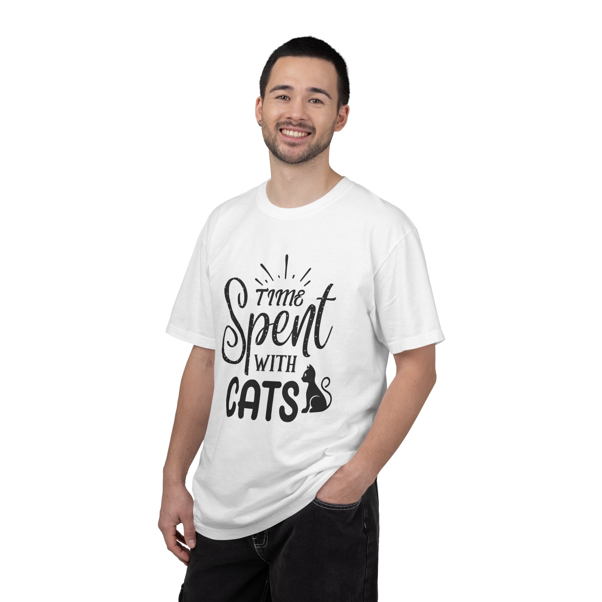 b2 - 5.13 - Time Spent with Cats T-Shirt – Heartwarming Cat Lover Graphic Tee for Cozy Moments & True Pet Love. - Image 10