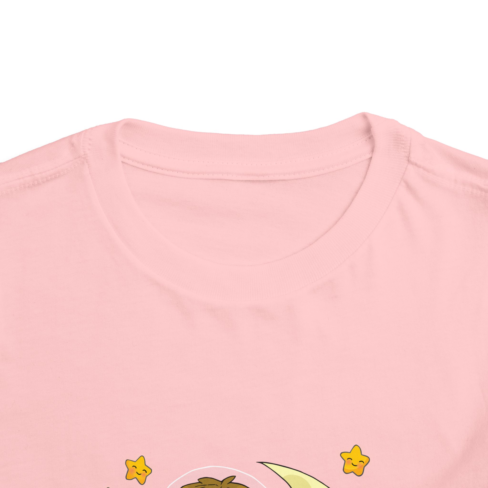 Cute Astronaut on Crescent Moon Toddler T-Shirt – Fun Space Adventure Graphic Tee for Kids, Boys & Girls. - Image 28