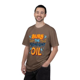 Bold motivational quote tee - Burn the Midnight Oil Unisex Tee - Image 18