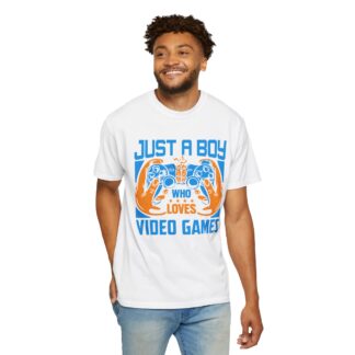 Game Controller T Shirt for Young Gamers - Just a Boy Who Loves Video Games Unisex Tee - Image 14