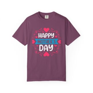 “Happy Mother’s Day” Heart Design T-Shirt – Cute Love Graphic Tee for Moms, Perfect Gift Giving & Celebration Wear. - Image 49