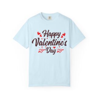 Happy Valentine’s Day Heart Graphic T-Shirt – Romantic Love Graphic Tee for Couples, Gift Giving & Festive Celebration. - Image 1