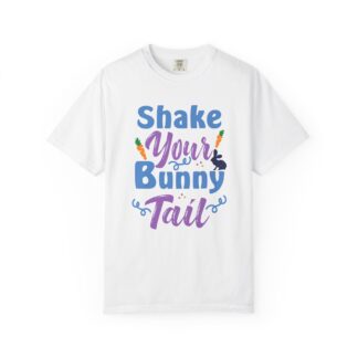 Cute bunny graphic T-shirt for Easter Fun - Shake Your Bunny Tail T-Shirt - Image 9
