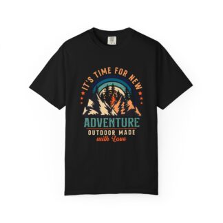 C - 12.12 - Adventure Awaits Unisex Garment-Dyed T-shirt, Perfect for Outdoor Lovers, Casual Wear, Vacation, Gifts for Adventurers.
