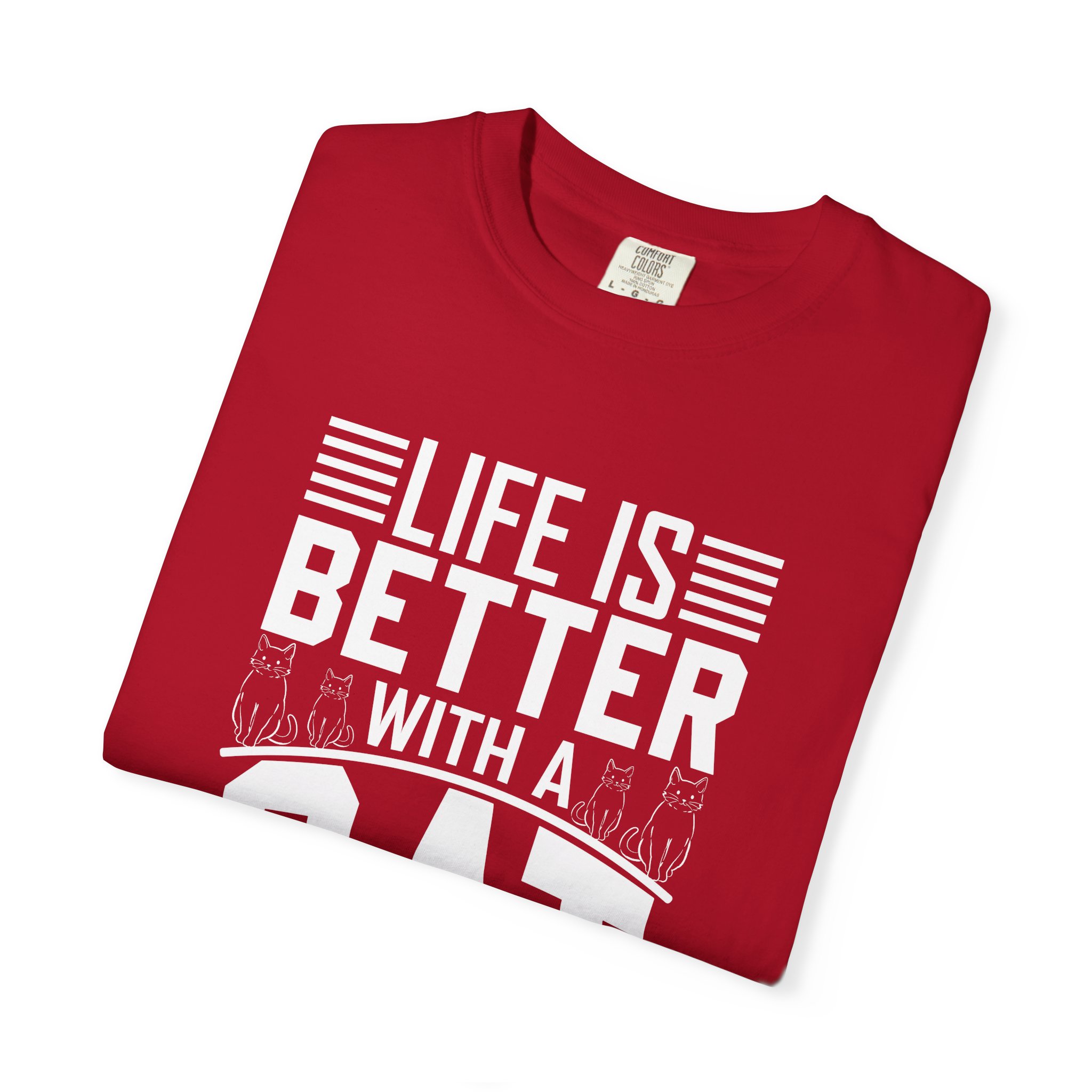 b2 - 5.19 - Life Is Better With a Cat T-Shirt – Cute Cat Lover Graphic Tee for Cozy Vibes & Everyday Happiness. - Image 55