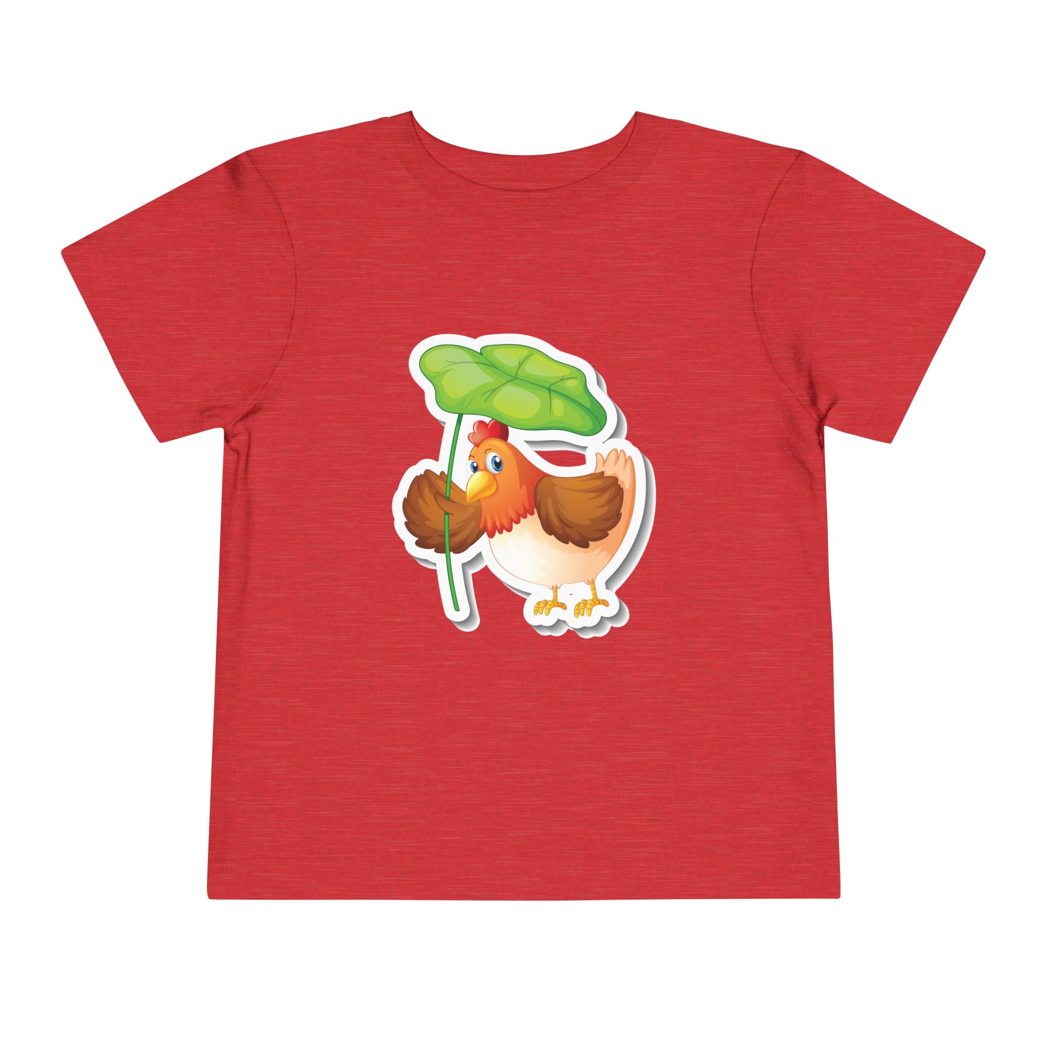 Cute Chick with Leaf Toddler T-Shirt – Adorable Baby Bird Graphic Tee for Kids, Boys & Girls. - Image 25