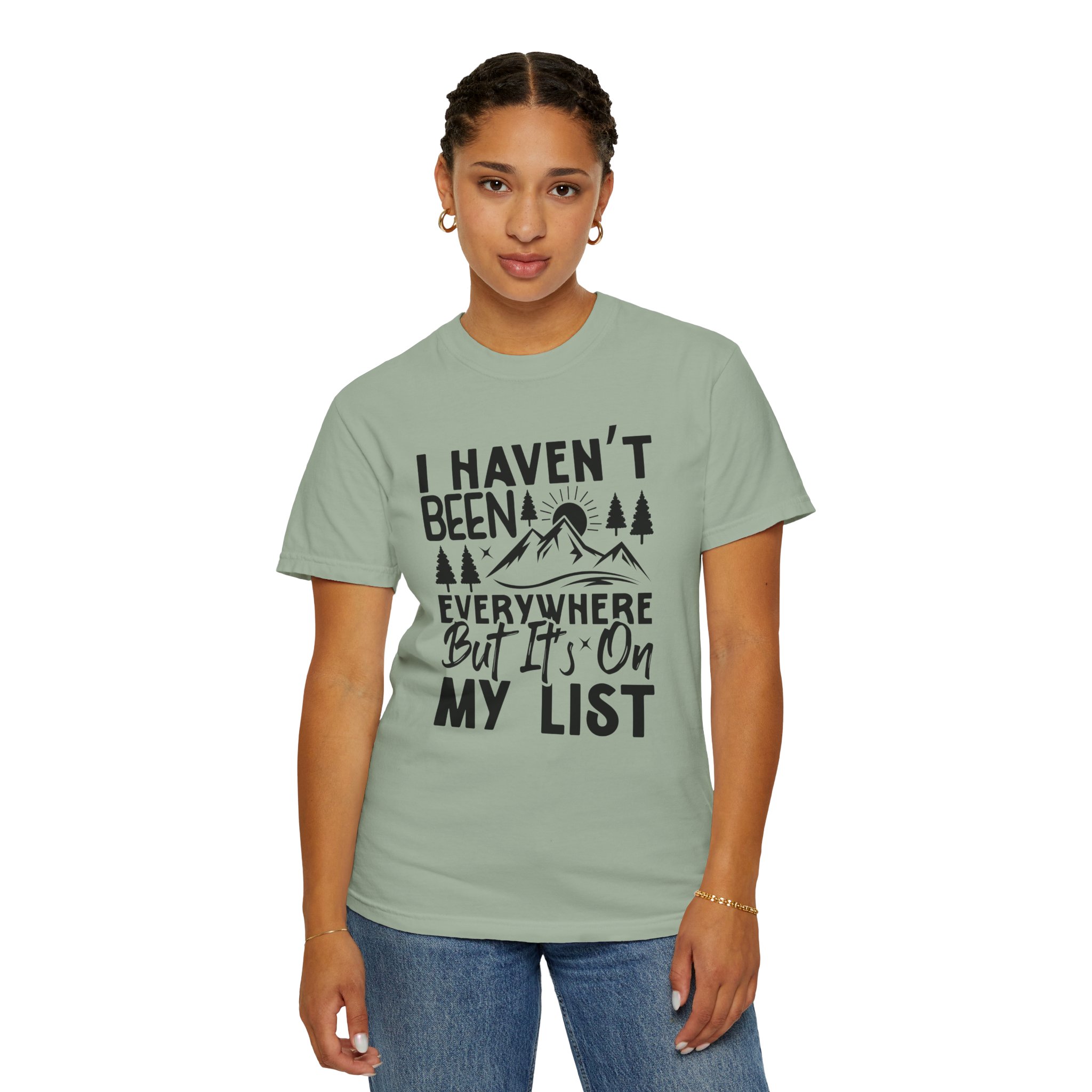 Adventure List T-Shirt, Unisex Garment-Dyed Tee, Travel Shirt, Gift for Explorers, Hiking Apparel, Outdoor Enthusiast Top. - Image 20
