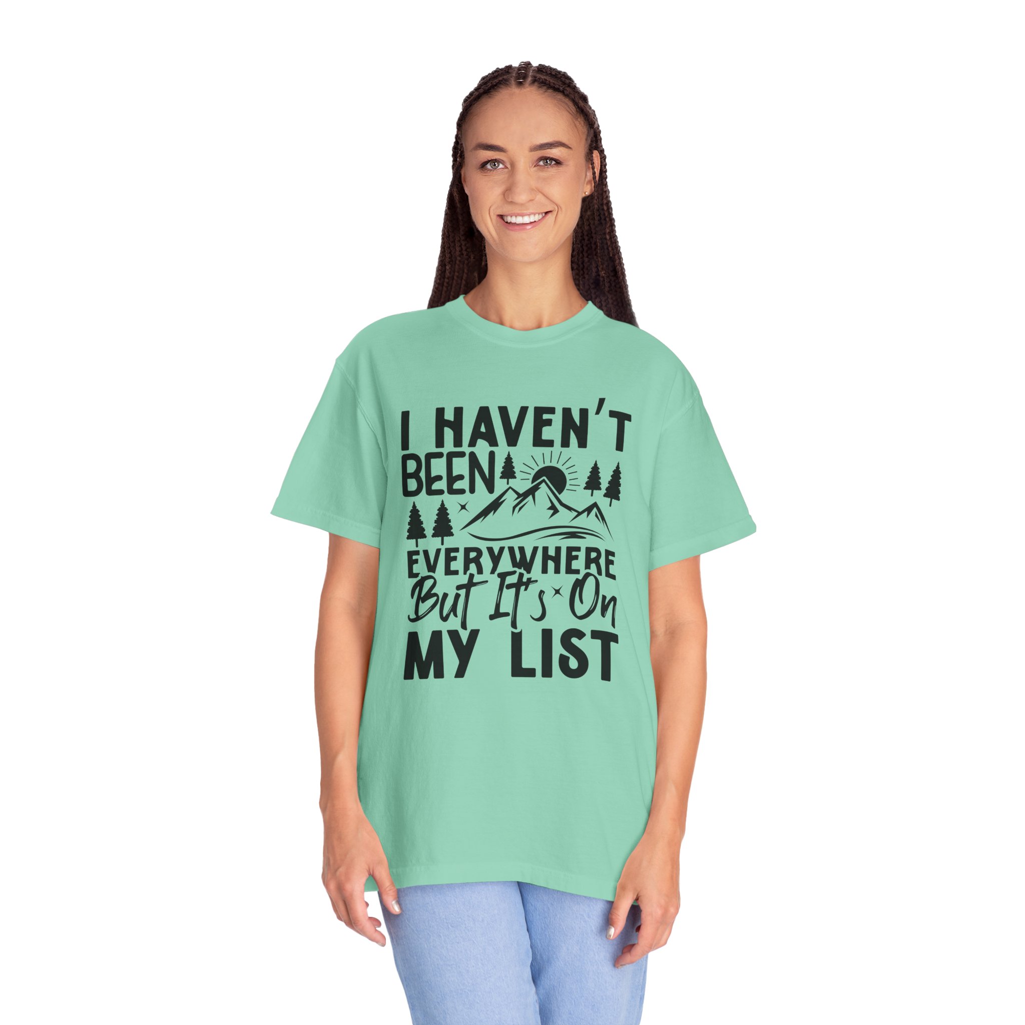Adventure List T-Shirt, Unisex Garment-Dyed Tee, Travel Shirt, Gift for Explorers, Hiking Apparel, Outdoor Enthusiast Top. - Image 27