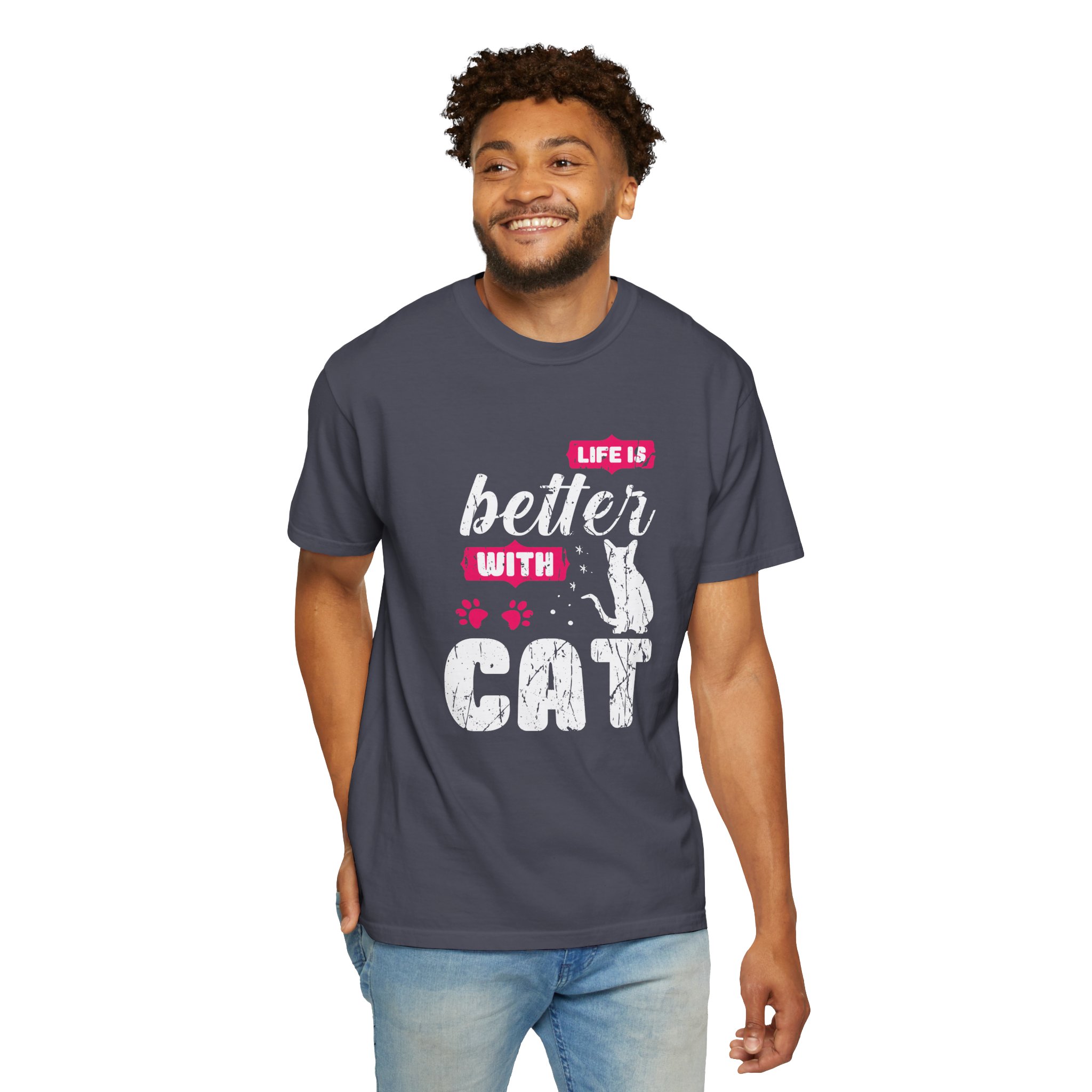 b2 - 5.17 - Life Is Better with Cat T-Shirt – Funny Cat Lover Graphic Tee for Cozy Vibes & Everyday Happiness. - Image 38