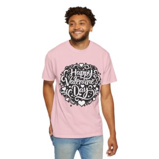 Happy Valentine’s Day Heart Floral T-Shirt – Romantic Floral Graphic Tee for Couples, Love Gifts & Festive Celebration. - Image 6