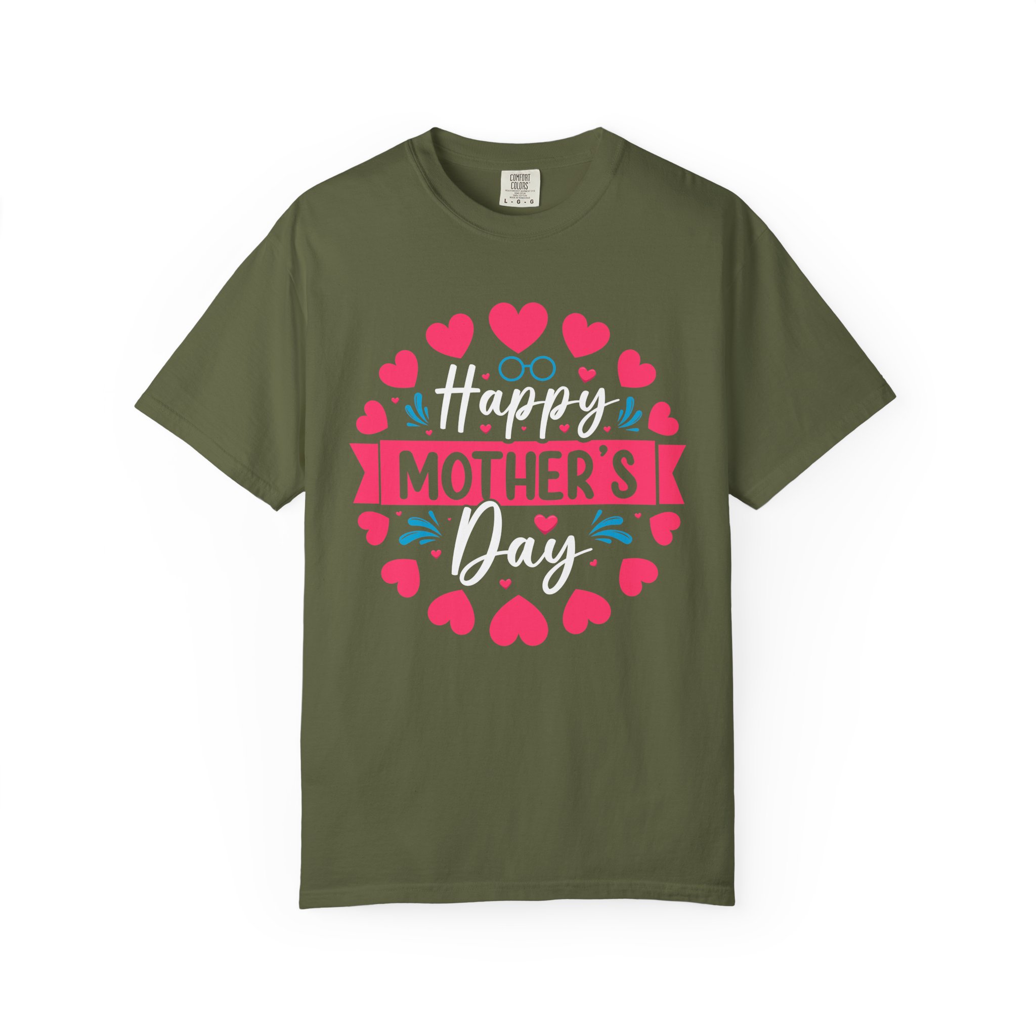 Happy Mother’s Day Floral Heart T-Shirt – Cute Love Graphic Tee for Moms, Perfect Gift Giving & Celebration Wear. - Image 9