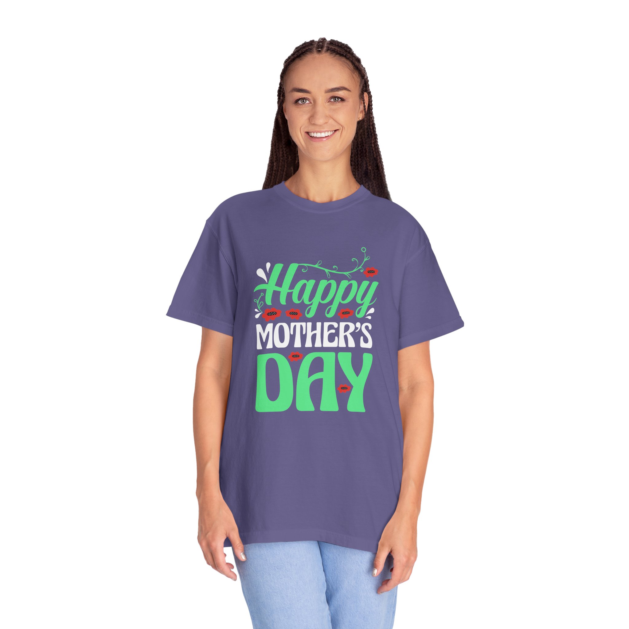 Happy Mother’s Day Festive Floral T-Shirt – Cute Love Graphic Tee for Moms, Perfect Gift Giving & Celebration Wear. - Image 43