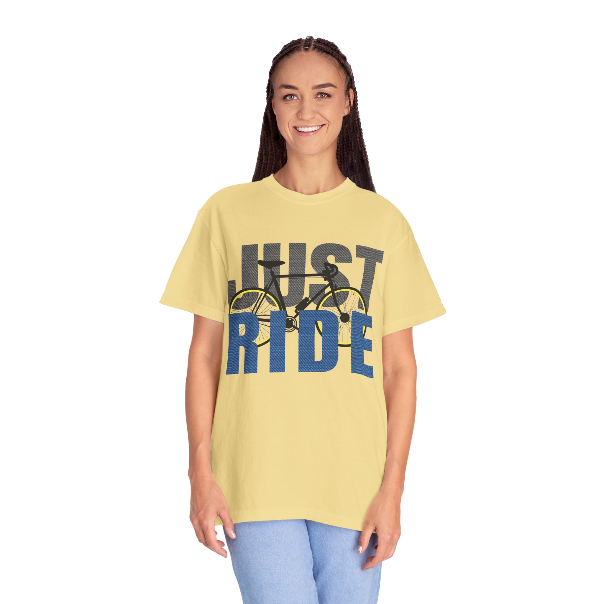 Unisex Cycling T-shirt, Just Ride Graphic Tee, Sporty Casual Wear, Cycling Gift, Active Lifestyle Apparel, Bike Lover Shirt. - Image 19