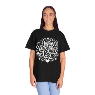 Happy Valentine’s Day Heart Floral T-Shirt – Romantic Floral Graphic Tee for Couples, Love Gifts & Festive Celebration. - Image 43