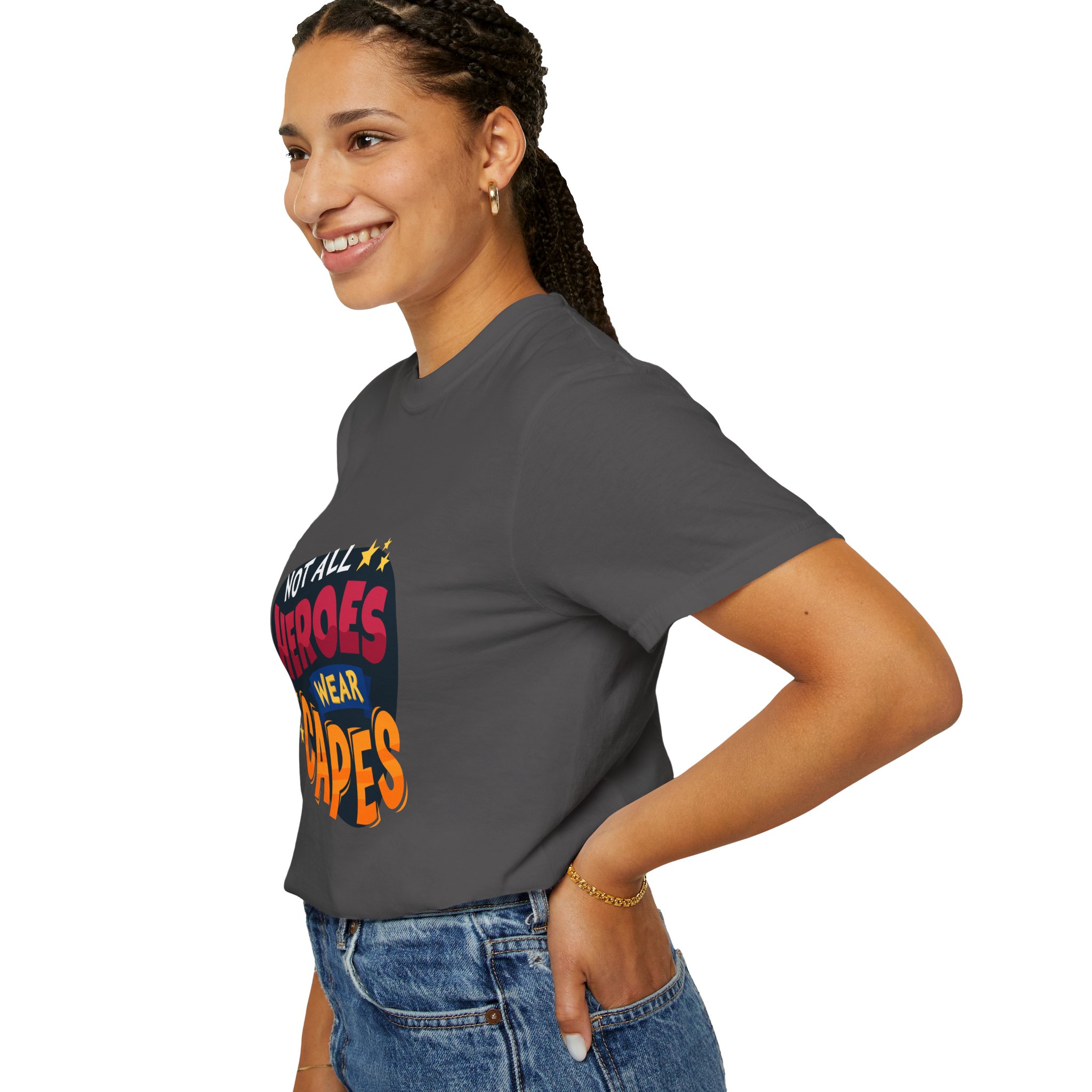 Heroic Message T-shirt for Everyday Wear, Unisex Gift, Casual Style, Great for Superhero Fans Tee. - Image 21