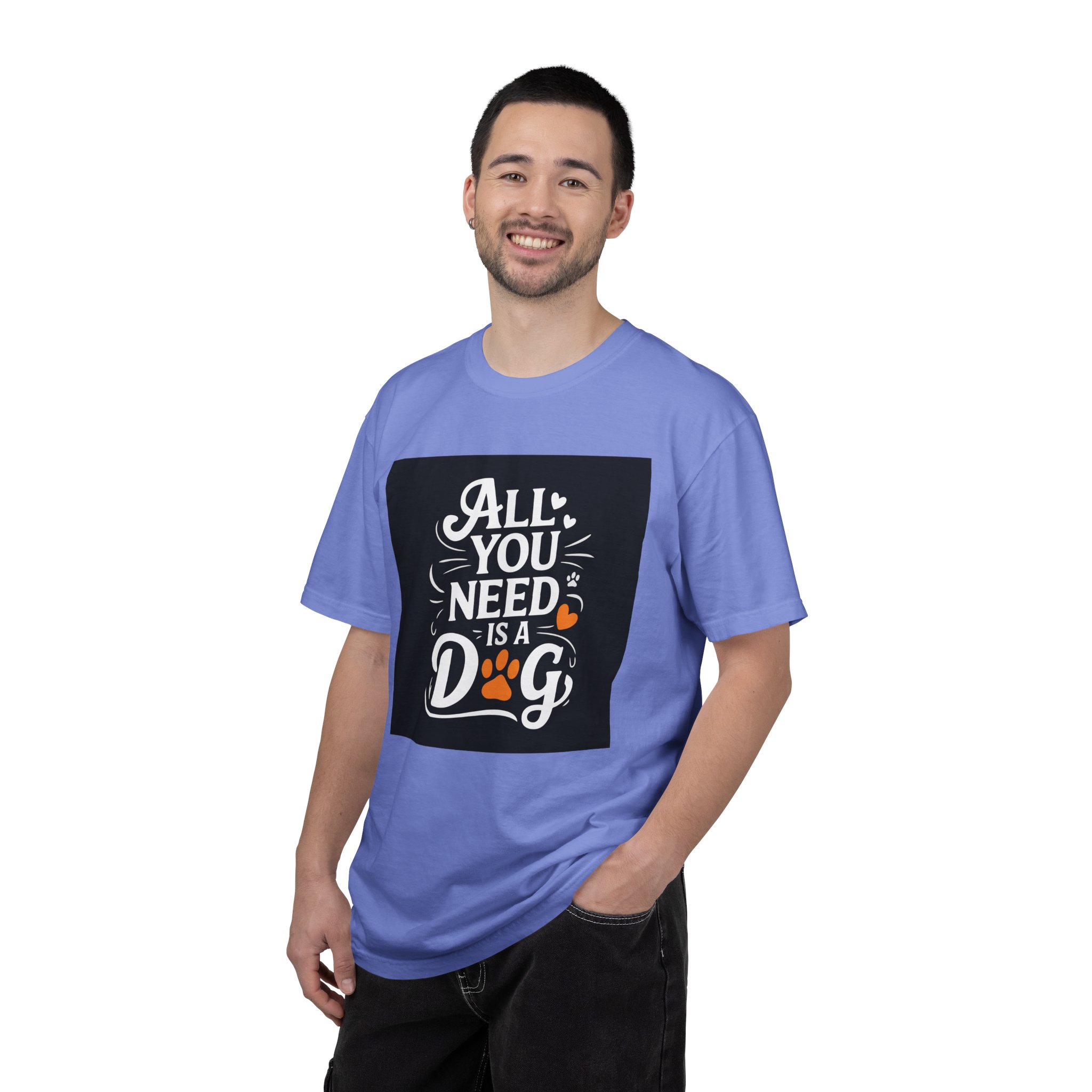 Dog Lover's Unisex Garment-Dyed T-Shirt | All You Need Is a Dog, Pet Owner Gift, Dog Mom Shirt, Animal Lover Tee, Cute Pet Apparel. - Image 26