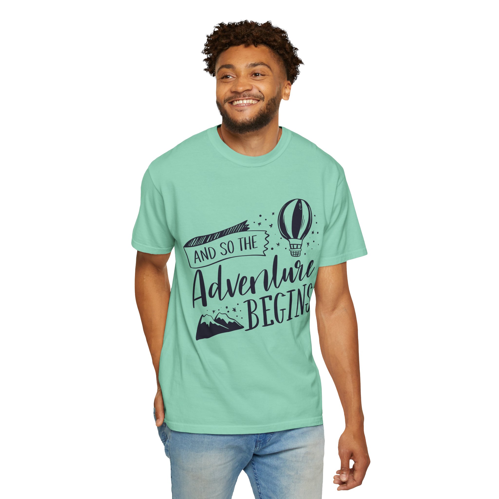 C - 14.1b - Adventure Begins Unisex T-Shirt, Travel Tee, Gift for Wanderlust, Adventure Apparel, Casual Wear, Explorer Top. - Image 30