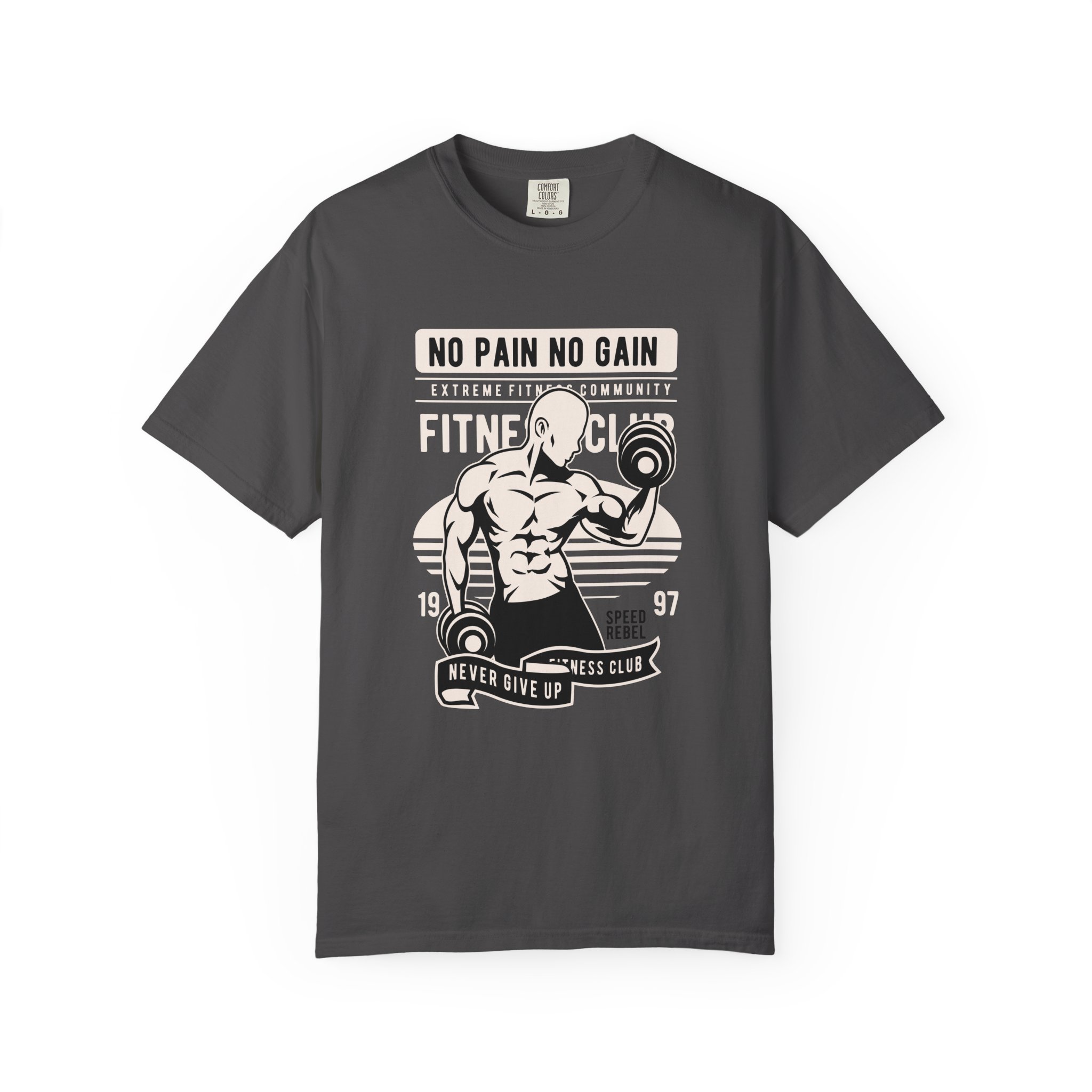 Fitness Motivation T-Shirt, Workout Tee, Gym Gear, Gift for Lifters, Unisex Casual Top, No Pain No Gain Design. - Image 15