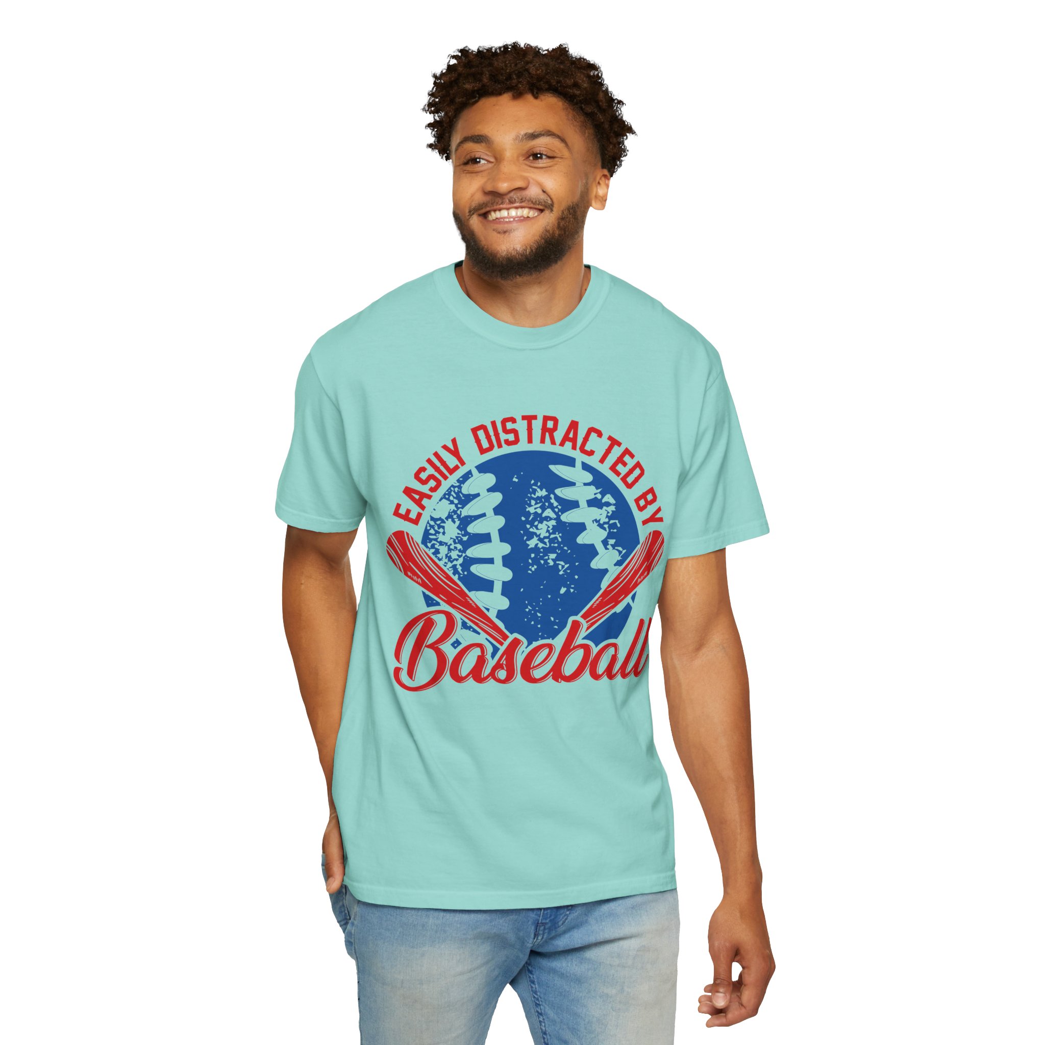 Unisex Baseball T-Shirt - Easily Distracted by Baseball, Sporty Tee, Gift for Baseball Lovers, Summer Wear, Casual Apparel. - Image 30