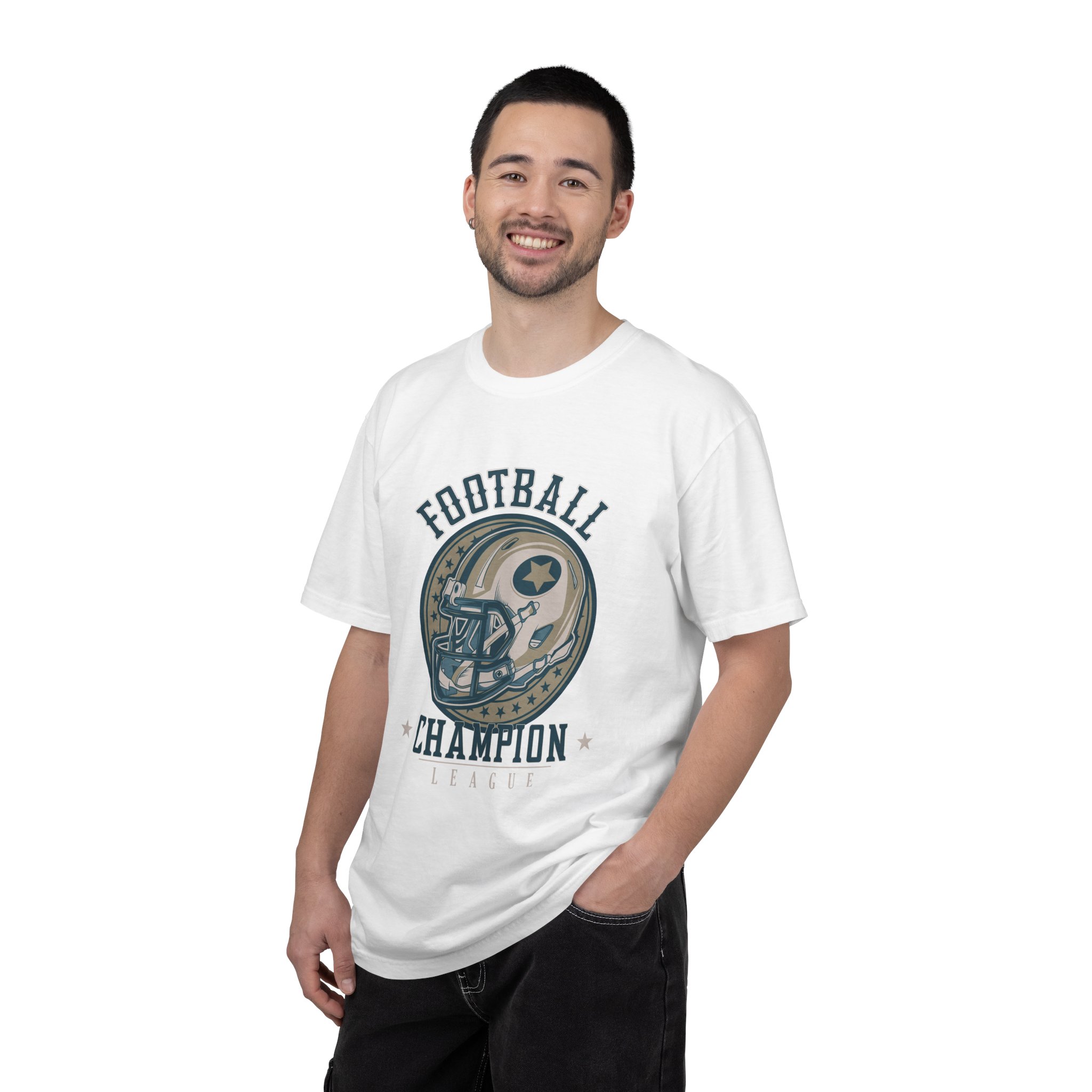 Football Champion T-Shirt, Unisex Garment-Dyed Tee for Sports Fans, Vintage Sports Apparel, Gift for Football Lovers, Casual Wear. - Image 2