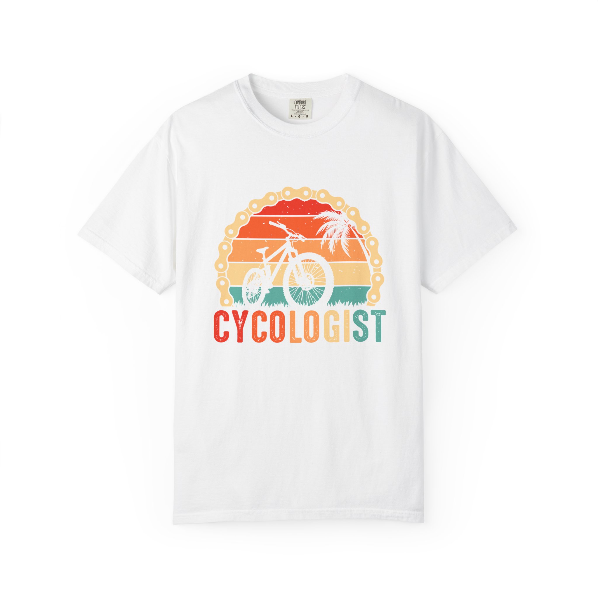 Cyclologist Garment-Dyed T-Shirt, Perfect Gift for Cyclists, Casual Wear, Outdoor Enthusiasts, Summer Apparel, Bike Lover Gift. - Image 9