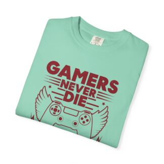 Retro Gaming Tshirt: Classic Arcade - Gamers Never Die They Just Respawn Unisex Tee - Image 39