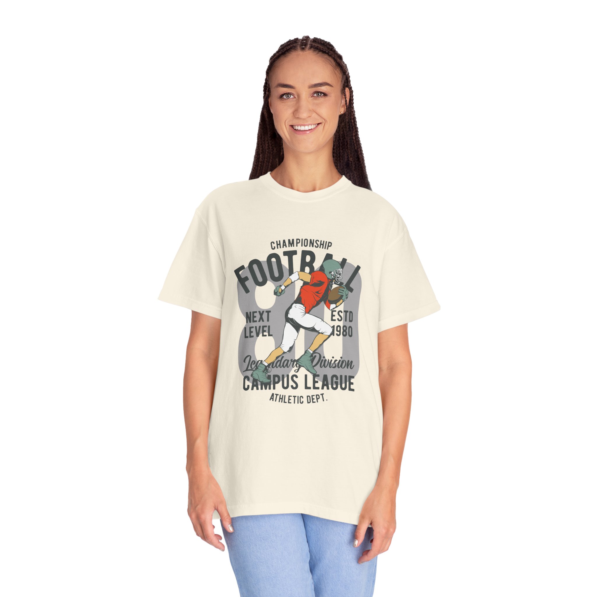 C - 16.20 - Football Campus League Unisex T-Shirt, Sporty Tee, Athletic Gift, Game Day Shirt, Casual Wear, Unisex Fashion. - Image 3