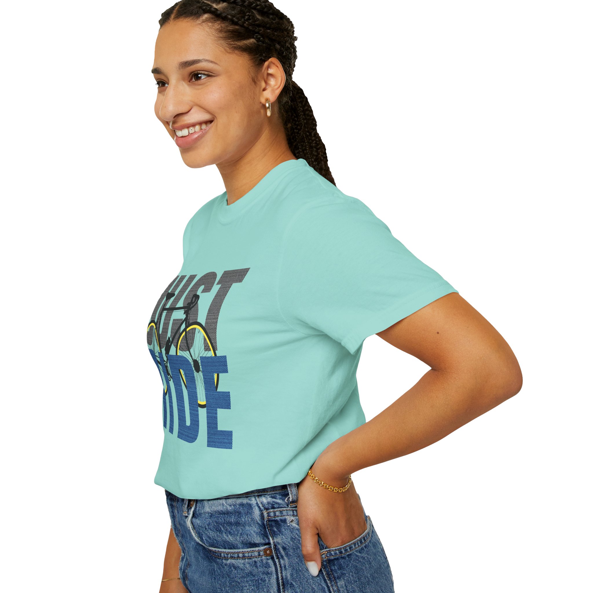 Unisex Cycling T-shirt, Just Ride Graphic Tee, Sporty Casual Wear, Cycling Gift, Active Lifestyle Apparel, Bike Lover Shirt. - Image 37