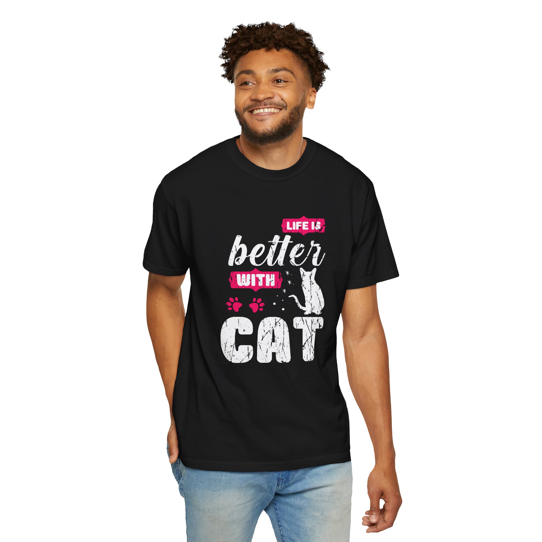 b2 - 5.17 - Life Is Better with Cat T-Shirt – Funny Cat Lover Graphic Tee for Cozy Vibes & Everyday Happiness. - Image 30