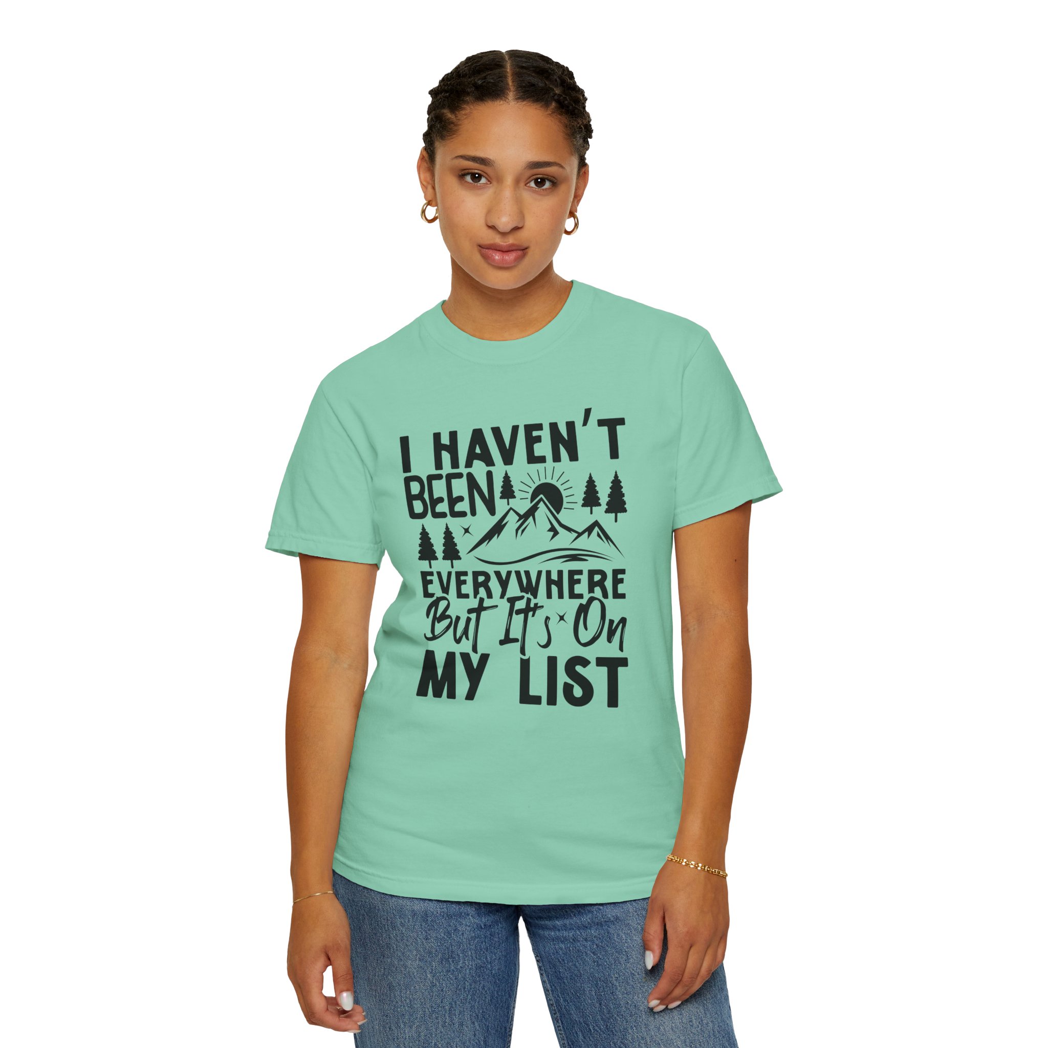 Adventure List T-Shirt, Unisex Garment-Dyed Tee, Travel Shirt, Gift for Explorers, Hiking Apparel, Outdoor Enthusiast Top. - Image 28