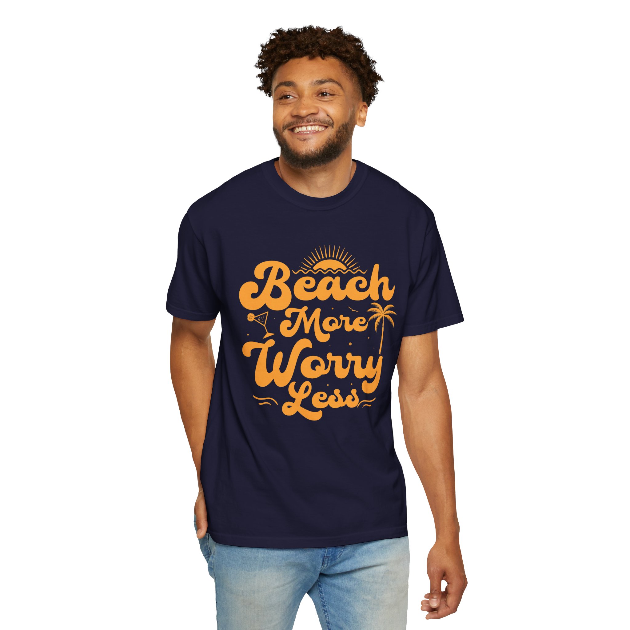 C - 13.12a - Beach Vibes T-Shirt - Unisex Garment-Dyed Tee, Summer Apparel, Gift for Beach Lovers, Vacation Outfit, Relaxing Days. - Image 6