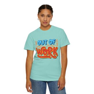 Vintage sarcastic Tshirt – Humorous Everyday Retro - Out of Work T-Shirt – Unisex Tee - Image 4