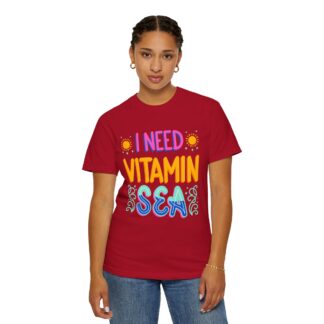 Funny summer quote t-shirt - Beachy Vibes - I Need Vitamin Sea - Image 44