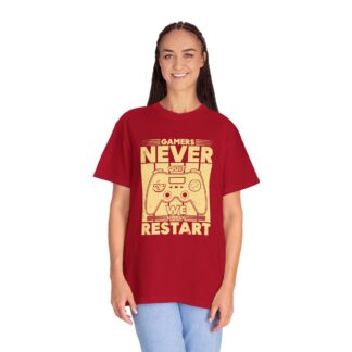 Gamer Controller t shirt for Gamers - Never Restart Gamer Controller Unisex Tee - Image 51