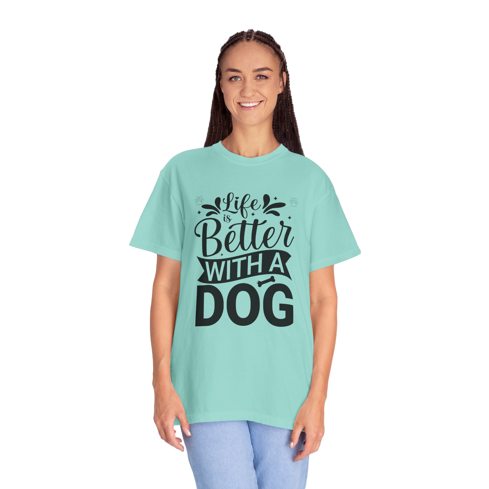 Life Is Better with a Dog T-Shirt – Cute Dog Lover Tee for Pet Owners & Dog Parents. - Image 27