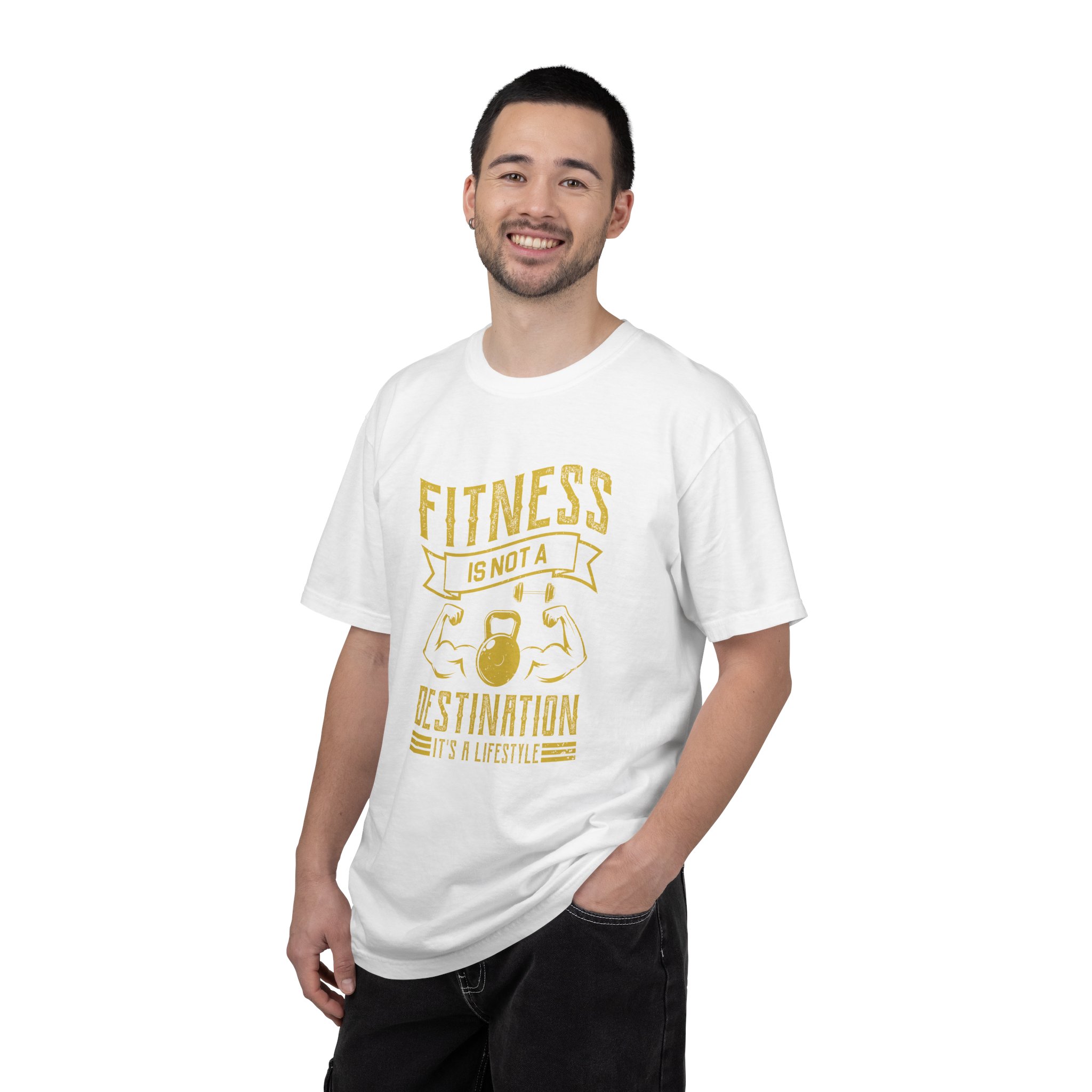 b2 - 6.1 - Fitness Is Not a Destination T-Shirt – Motivational Gym Graphic Tee with Kettlebell Design for Strength, Progress & Healthy Lifestyle. - Image 10