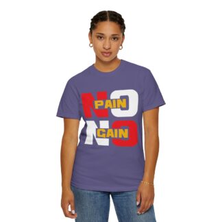 Stylish Motivational Quote T-shirt - No Pain No Gain Graphic Unisex Tee - Image 44