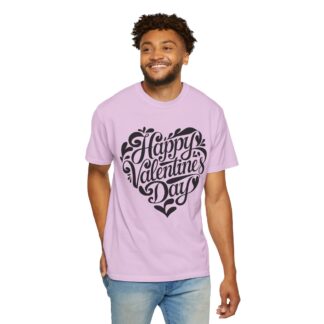 Happy Valentine’s Day Script Heart T-Shirt – Romantic Love Graphic Tee for Couples, Gift Giving & Festive Celebration. - Image 46