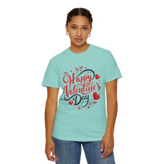 Happy Valentine’s Day Heart Design T-Shirt – Romantic Valentine Graphic Tee for Couples, Love Gift & Festive Wear. - Image 36