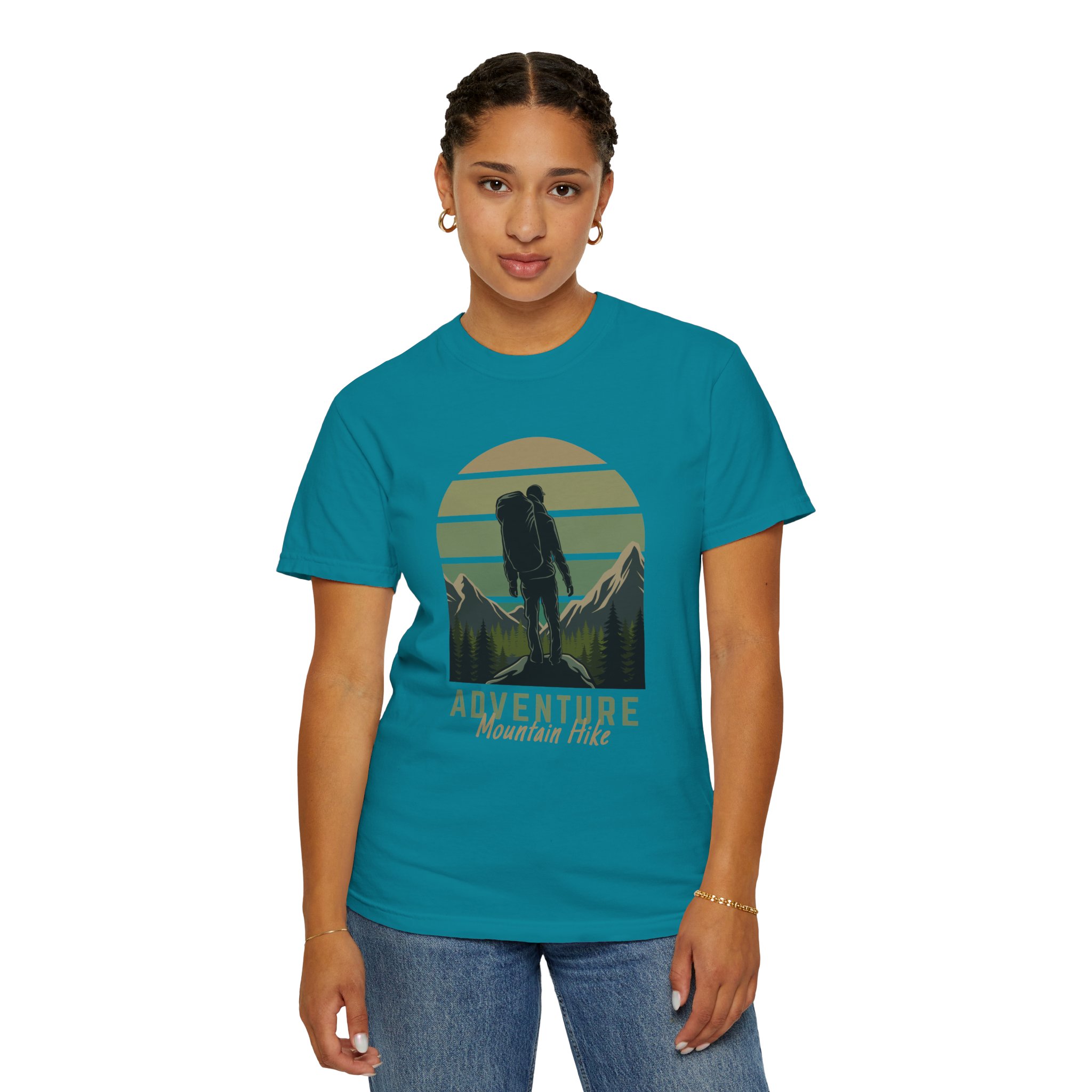 Adventure Mountain Hike T-Shirt | Unisex Garment-Dyed Tee | Nature Lover Gift | Outdoor Adventure Apparel | Hiking Outfit. - Image 12
