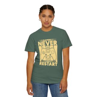 Gamer Controller t shirt for Gamers - Never Restart Gamer Controller Unisex Tee - Image 12