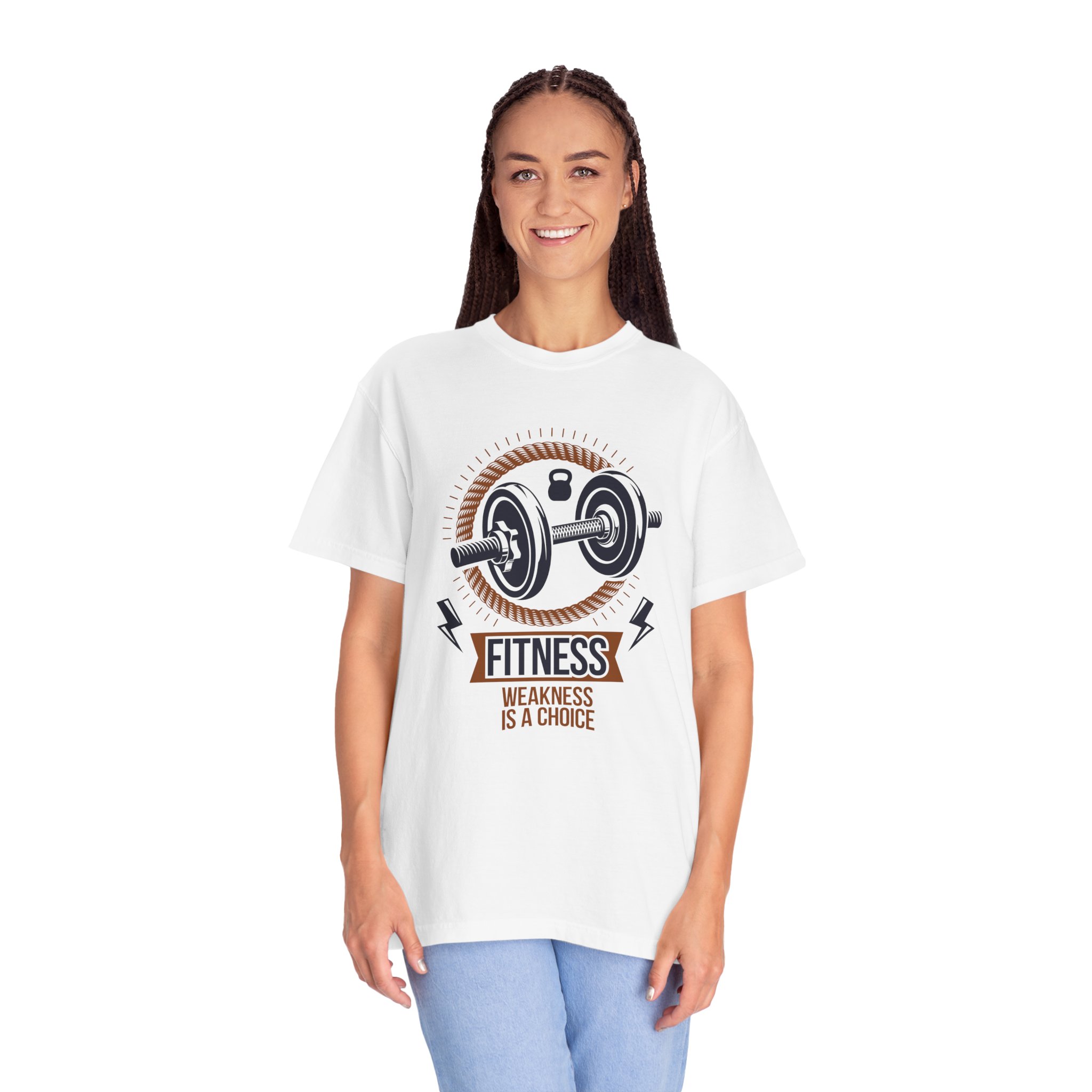 Fitness T-Shirt — "Fitness: Weakness Is A Choice" Motivational Gym Tee. - Image 3